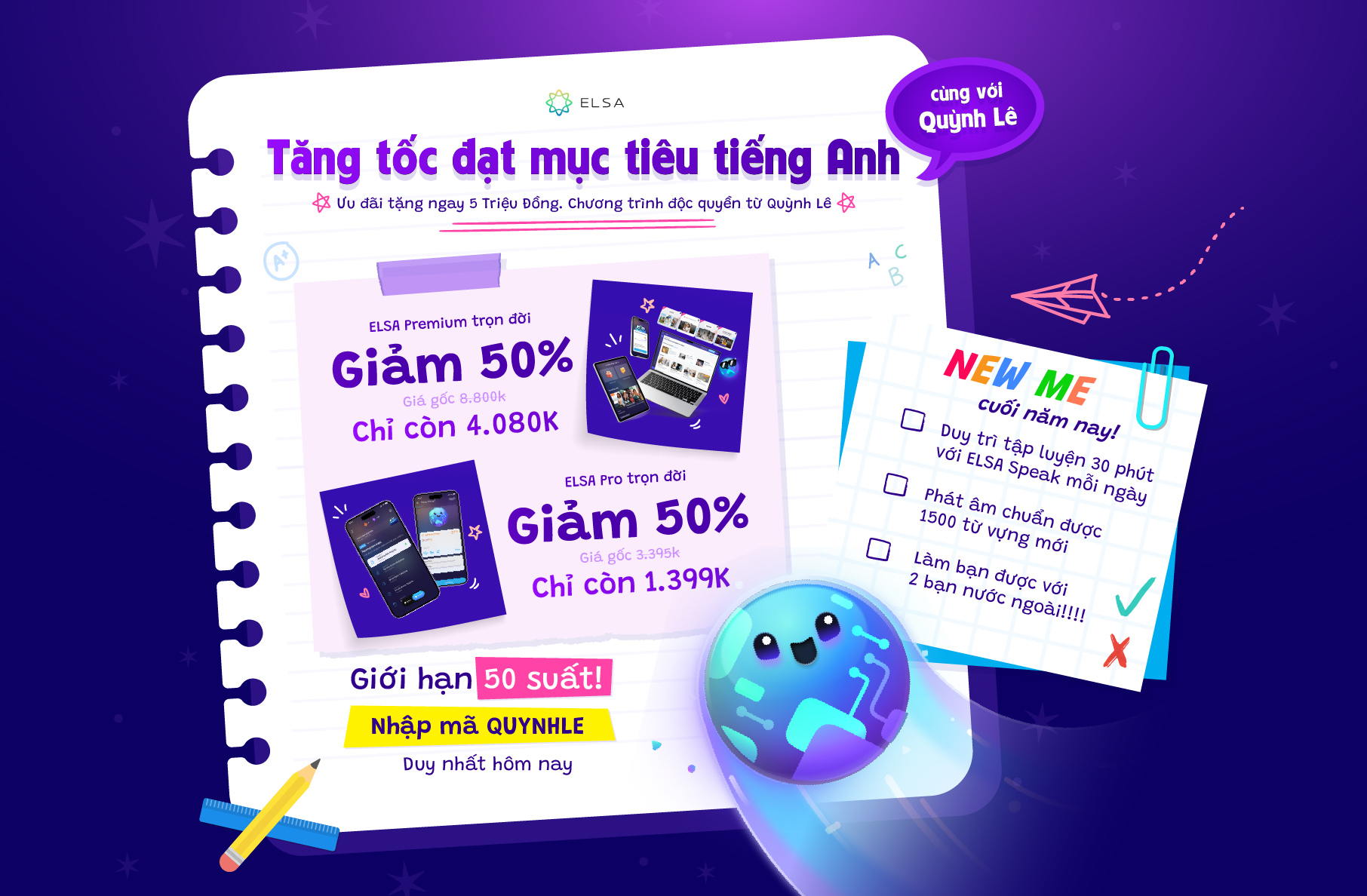ELSA Pro Trọn Đời