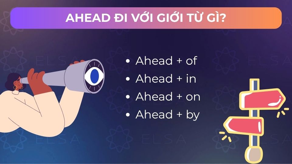 Các giới từ đi cùng ahead