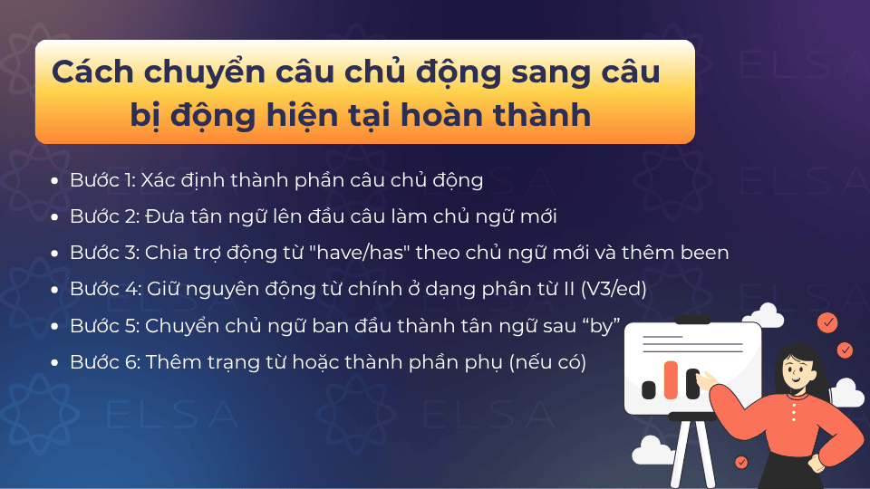 Lưu ý khi chuyển câu chủ động thành bị động Lưu ý khi chuyển cấu trúc câu chủ động thành bị động trong thì hiện tại hoàn thành