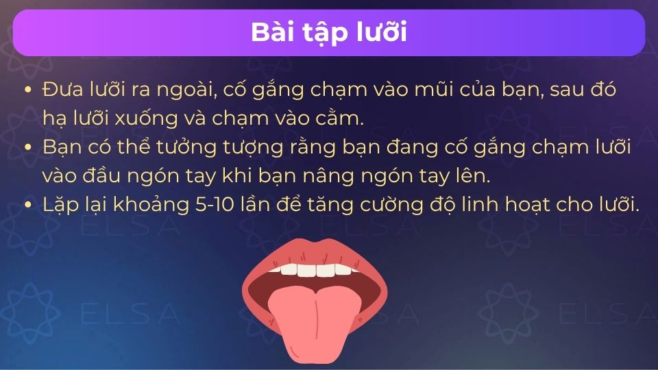 Bài tập lưỡi giúp cải thiện khả năng linh hoạt của lưỡi
