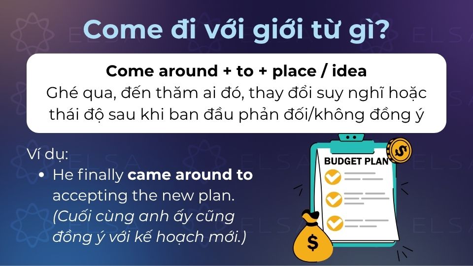 Come around mang 2 ý nghĩa nên bạn cần nắm vững trước khi sử dụng