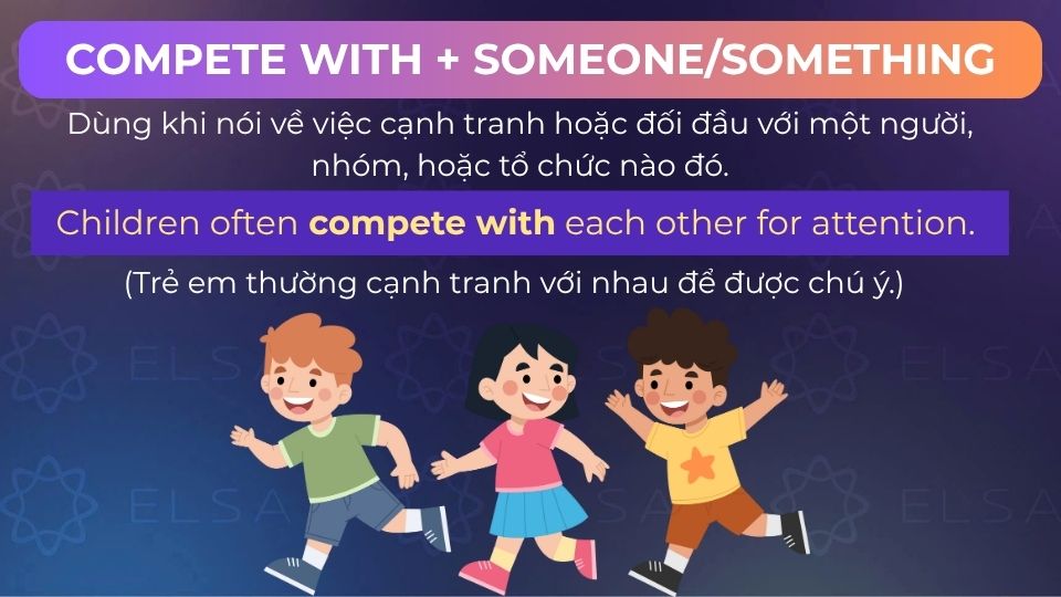 Câu ví dụ compete with