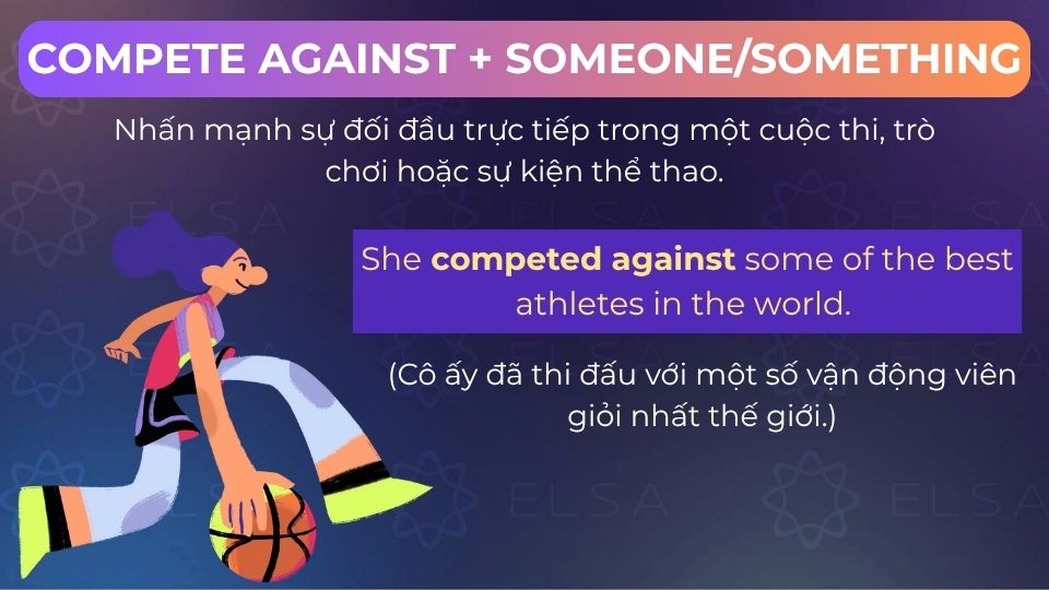 Câu ví dụ compete against