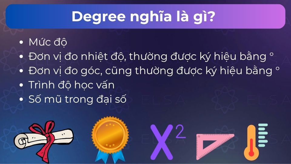 Ý nghĩa của degree