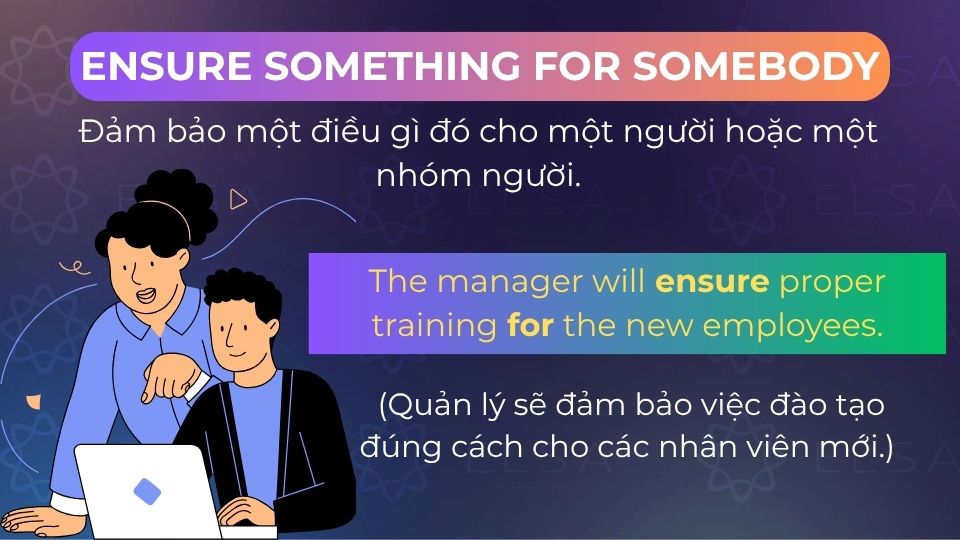 Câu ví dụ ensure for Câu ví dụ ensure for