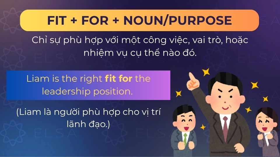 Câu ví dụ fit for