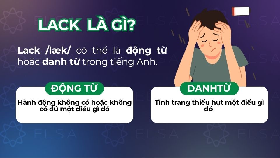Định nghĩa lack là gì