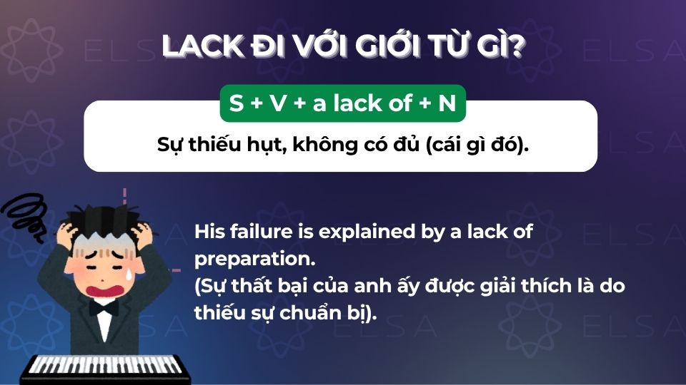 Lack đi với giới từ gì? Lack đi với giới từ gì?