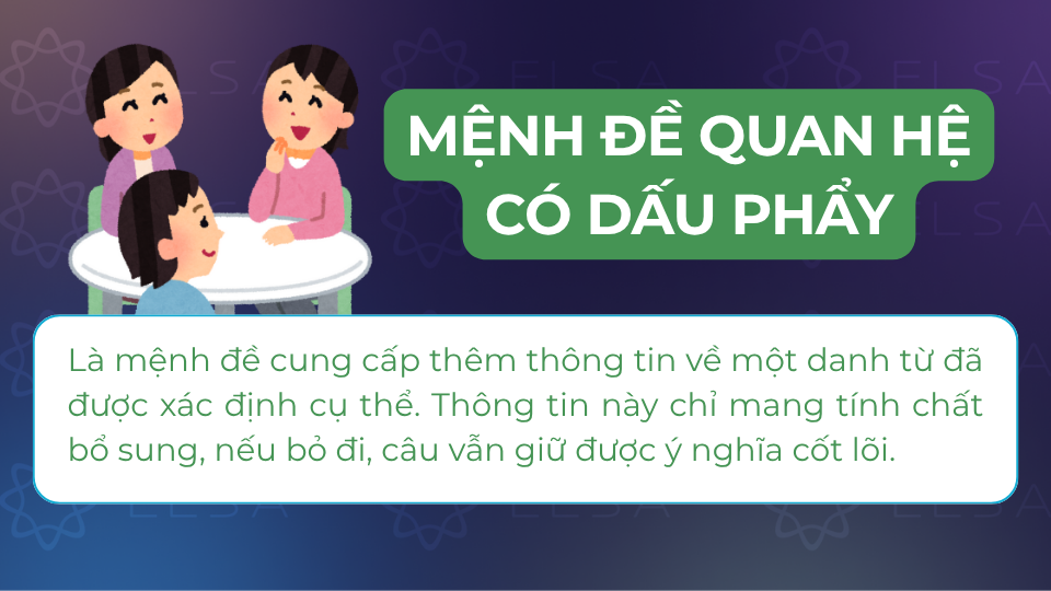 Định nghĩa mệnh đề quan hệ có dấu phẩy Định nghĩa mệnh đề quan hệ có dấu phẩy