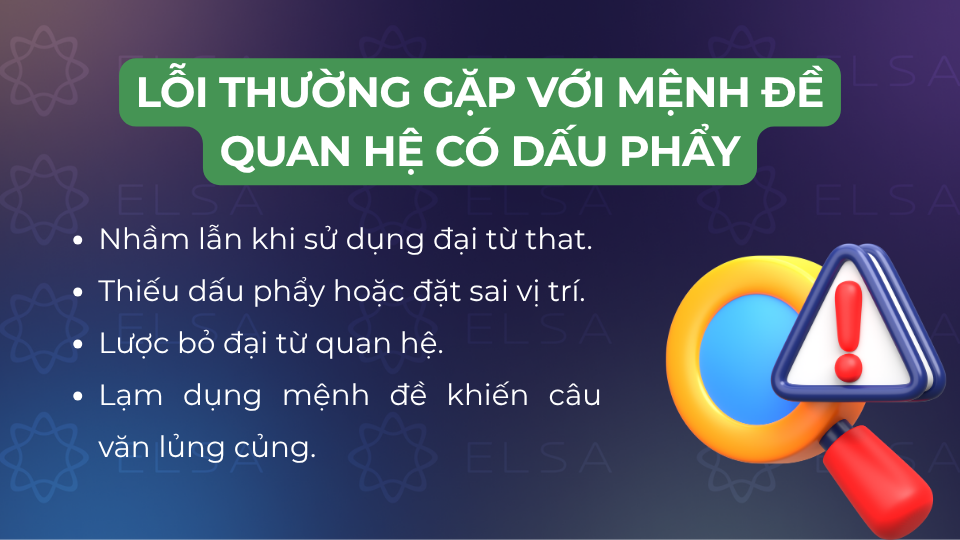 Những lỗi thường gặp với mệnh đề quan hệ có dấu phẩy Những lỗi thường gặp với mệnh đề quan hệ có dấu phẩy