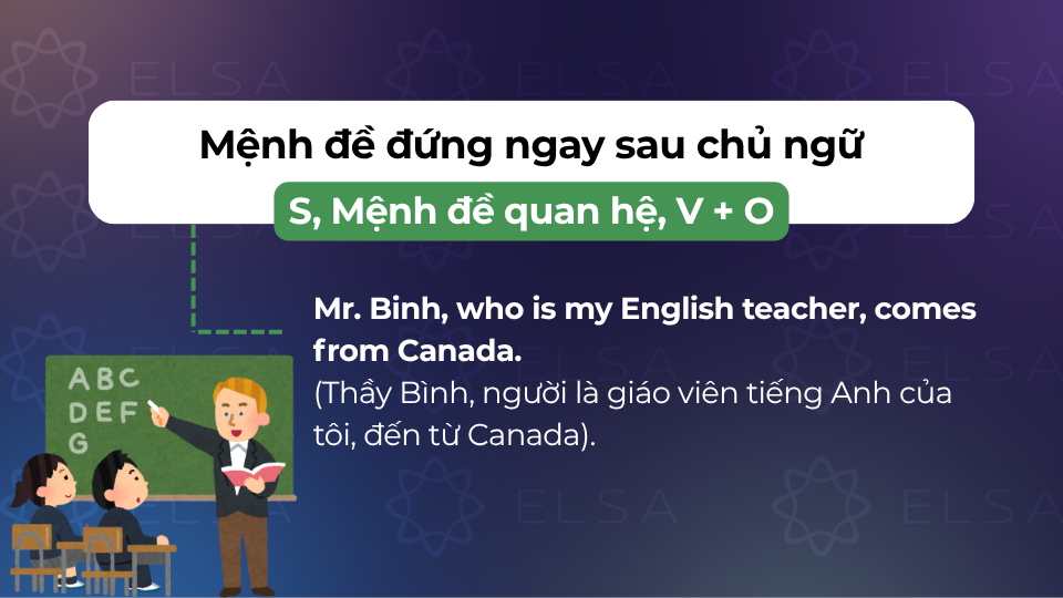 Cấu trúc 1 của mệnh đề quan hệ có dấu phẩy Cấu trúc 1 của mệnh đề quan hệ có dấu phẩy