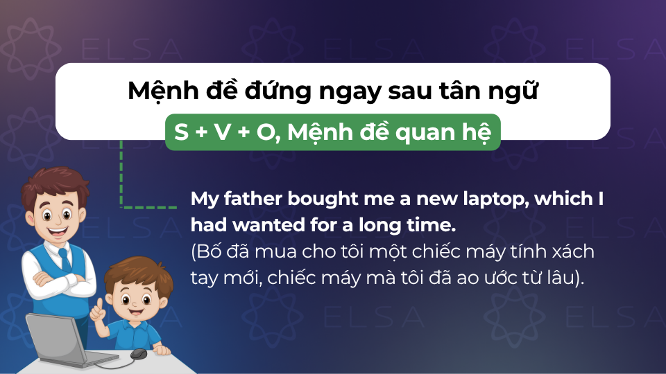 Cấu trúc 2 của mệnh đề quan hệ có dấu phẩy Cấu trúc 2 của mệnh đề quan hệ có dấu phẩy