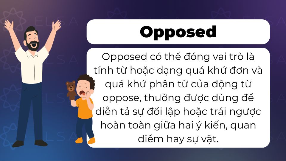 Opposed là gì? Định nghĩa Opposed là gì trong tiếng Anh