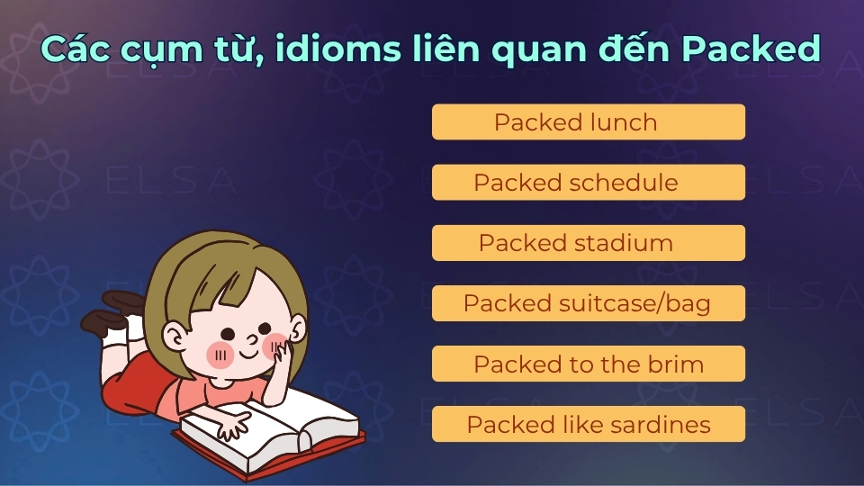Một số idioms liên quan đến packed