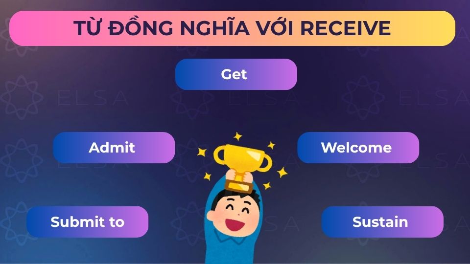Các từ đồng nghĩa với receive