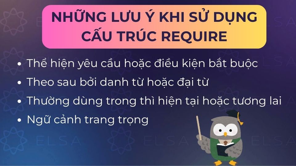 Một số điều cần lưu ý khi sử dụng cấu trúc require