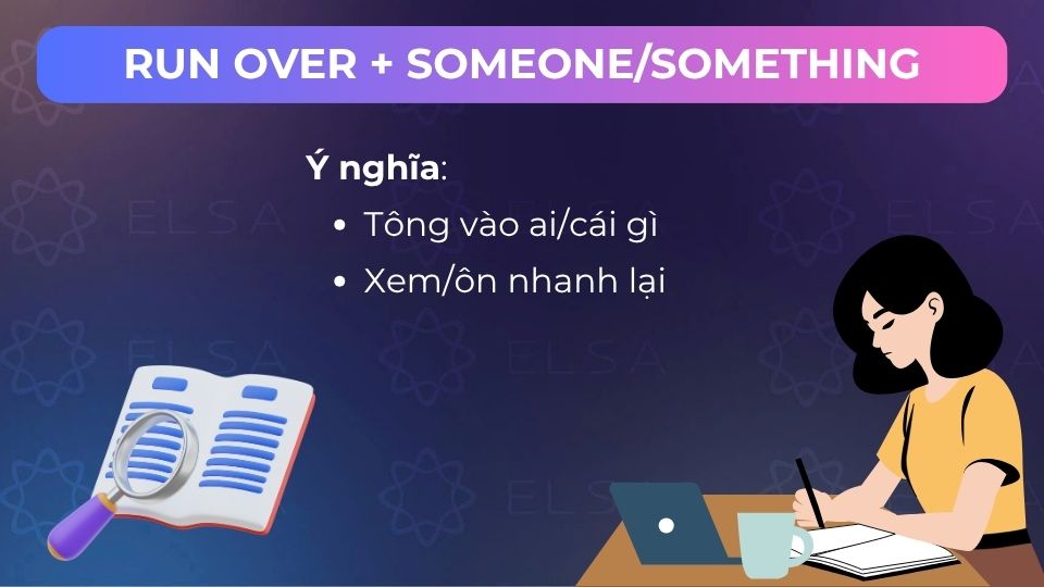 Các nghĩa của run over
