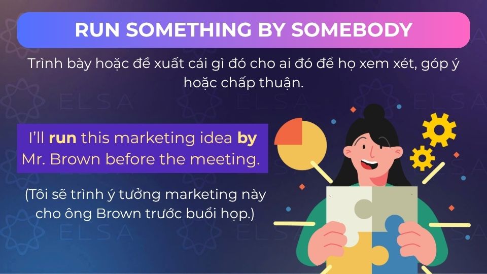 Câu ví dụ run by