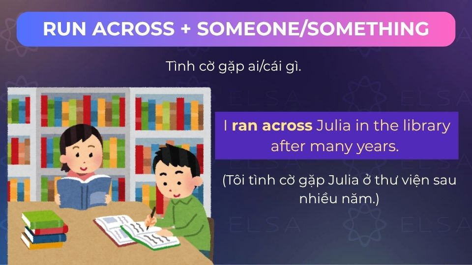 Câu ví dụ run across