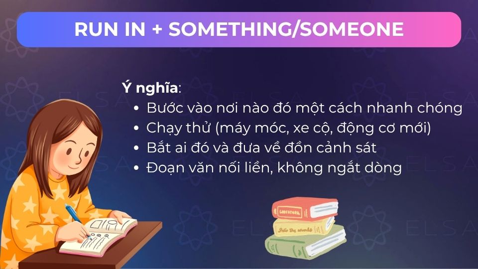 Các nghĩa của run in