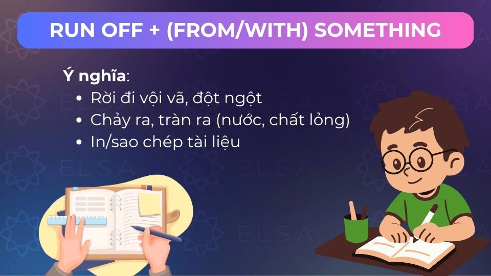 Các nghĩa của run off