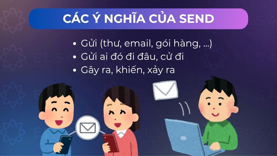 Send có nhiều nghĩa khác nhau