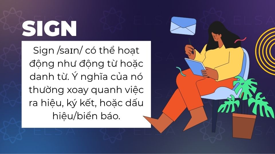 Khái niệm của sign Khái niệm của sign