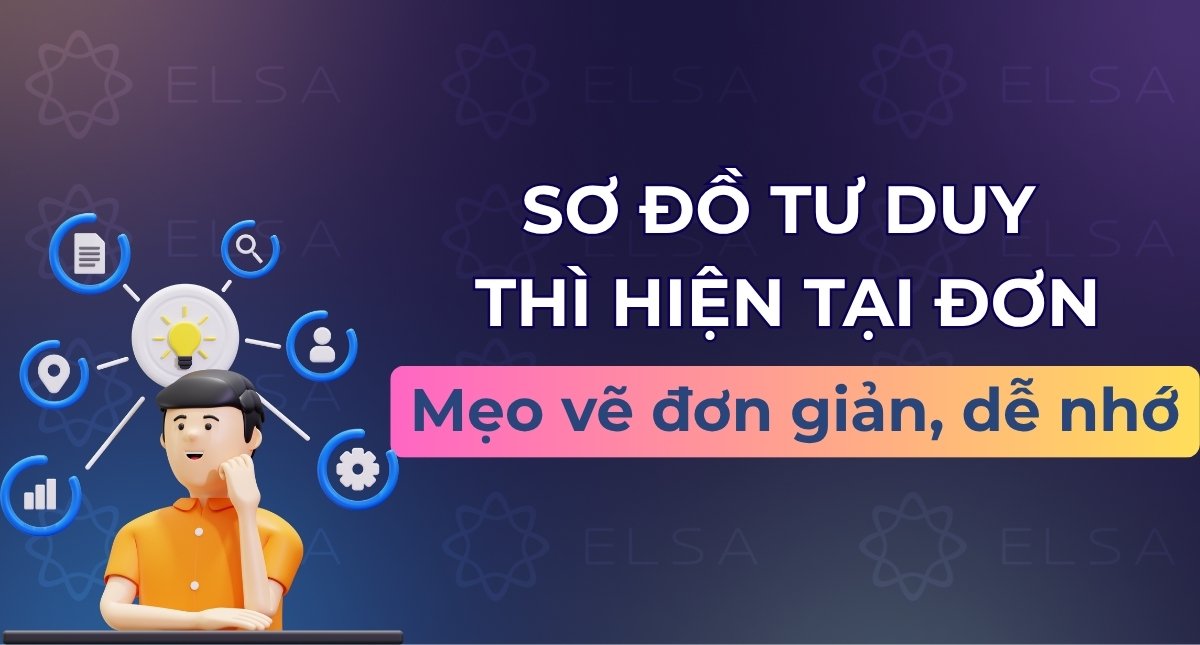 Sơ đồ tư duy thì hiện tại đơn – Mẹo vẽ đơn giản, dễ nhớ