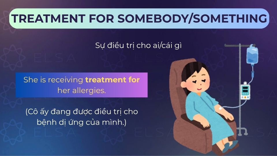 Câu ví dụ treatment for