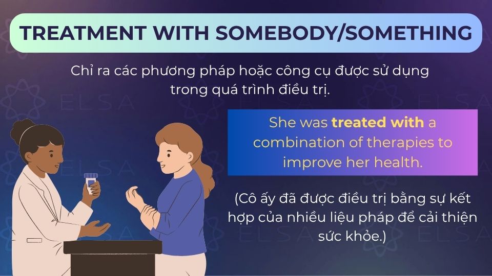 Câu ví dụ treatment with