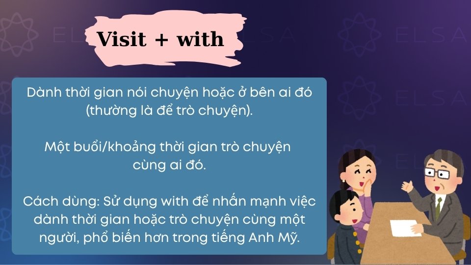 Cấu trúc visit + with Cấu trúc visit + with