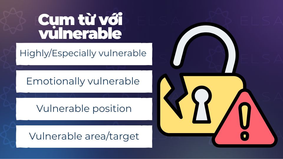 Các cụm từ với Vulnerable Các cụm từ với Vulnerable