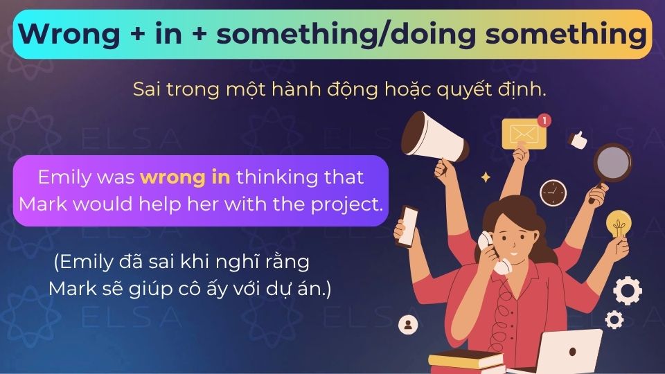 Câu ví dụ wrong in