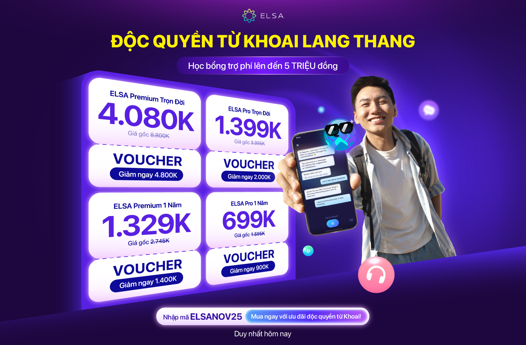 ELSA Premium 1 năm
