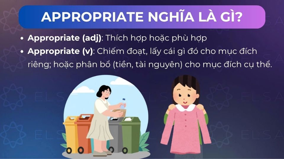 Appropriate là từ nhiều nghĩa