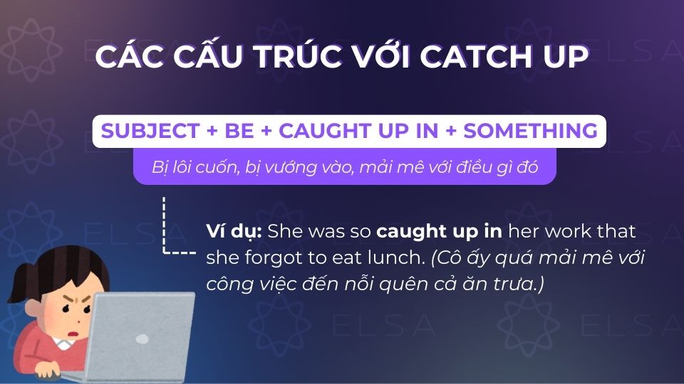 Cấu trúc câu catch up với in Cấu trúc câu catch up với in