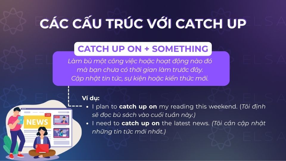 Cấu trúc câu catch up với on Cấu trúc câu catch up với on