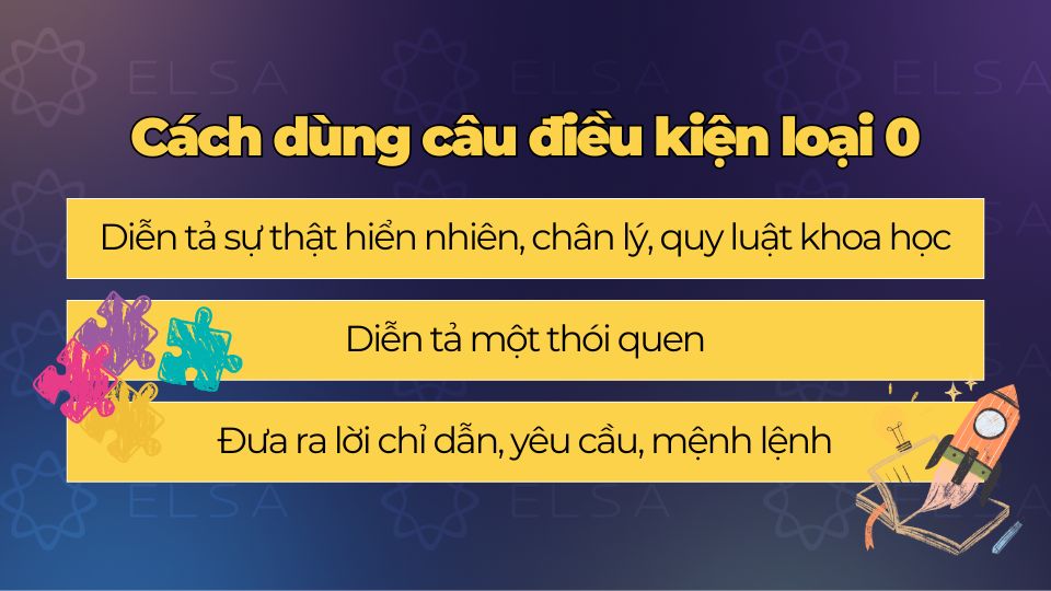 Cách dùng câu điều kiện loại 0