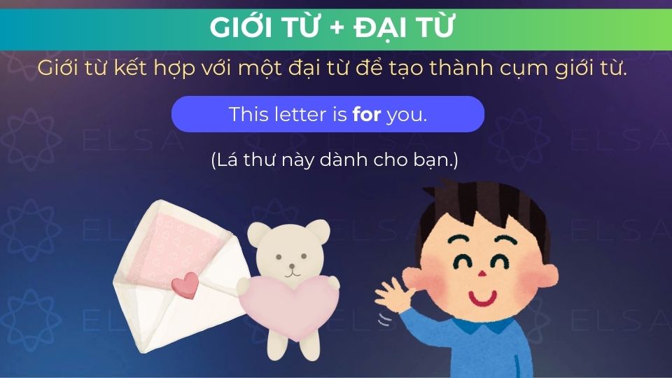 Câu ví dụ giới từ + đại từ