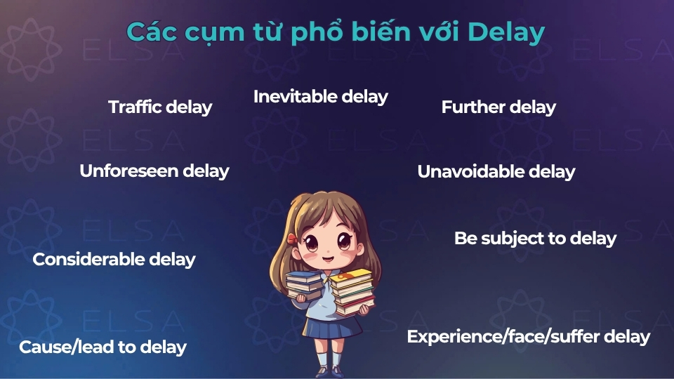 Một số cụm từ phổ biến với delay Một số cụm từ phổ biến với delay