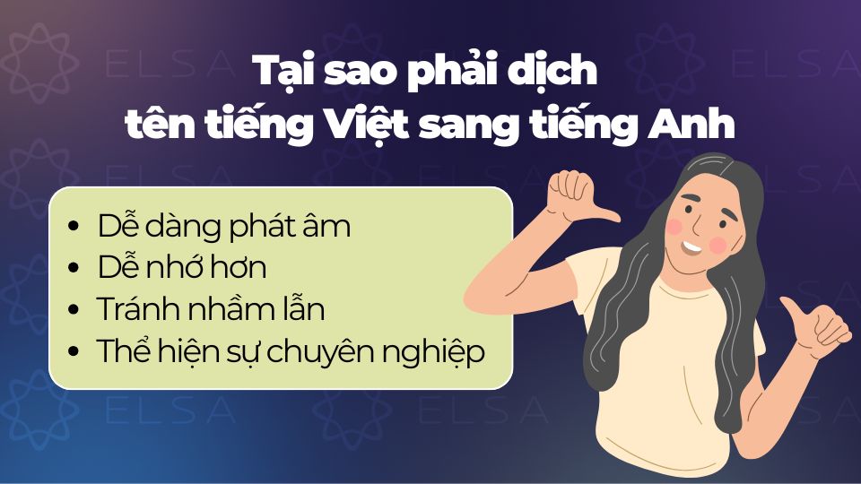Tại sao phải dịch tên tiếng Việt sang tiếng Anh Giải thích tại sao phải dịch tên tiếng Việt sang tiếng Anh