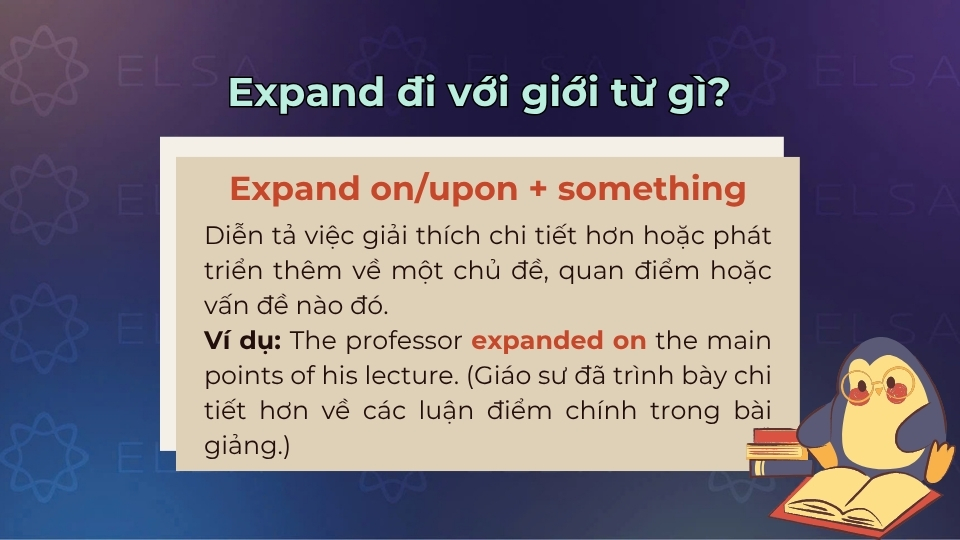 Cấu trúc và cách dùng khi expand đi với on và upon Cấu trúc và cách dùng khi expand đi với on và upon