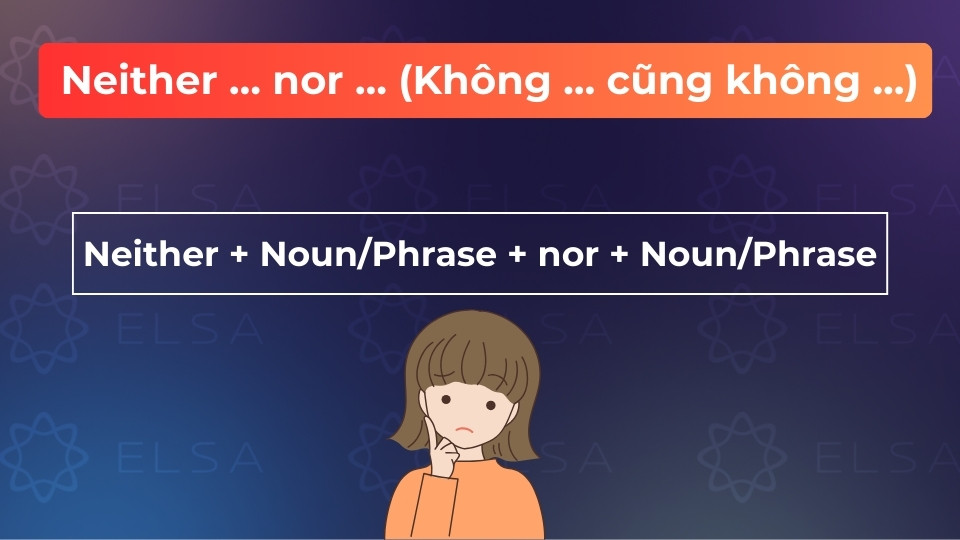 Cấu trúc Neither … nor …