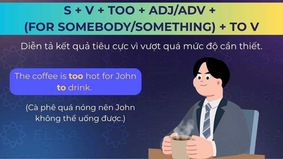 Câu ví dụ cấu trúc too