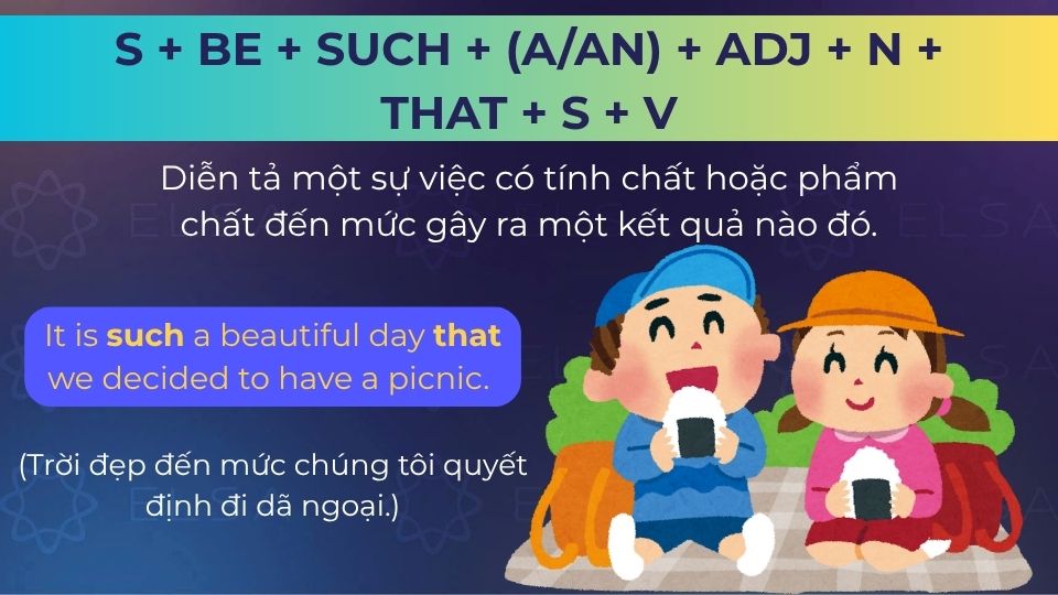 Câu ví dụ such...that cấu trúc 1