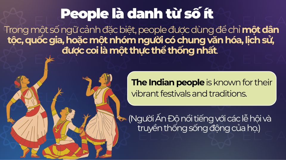 Câu ví dụ people danh từ số ít