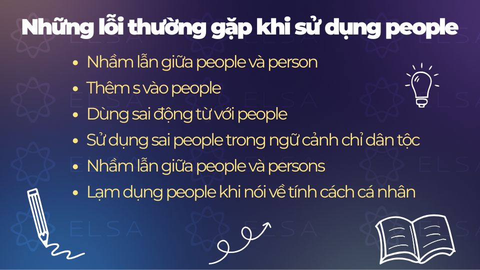 Một số lỗi thường gặp khi sử dụng people