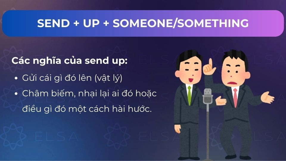 Các nghĩa của send up