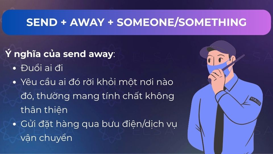 Các nghĩa của send away