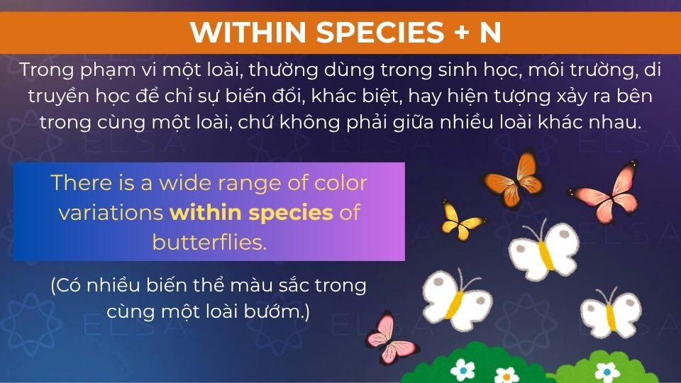 Câu ví dụ within species